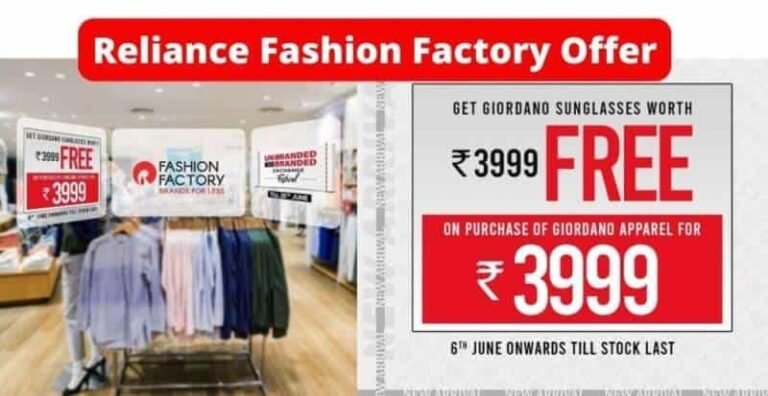Reliance-Fashion-Factory-Giordano-Sungalsses-Offer