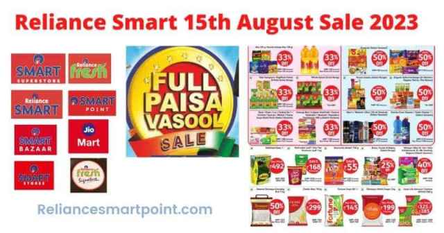Reliance Smart 15th August 2023 sale