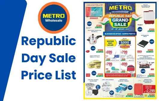 Metro Wholesale Republic Day Sale 2024